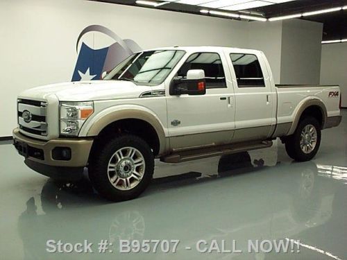 2012 ford f-250 king ranch crew fx4 4x4 diesel sunroof texas direct auto