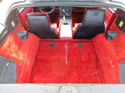 1986 Corvette 350 TPI Automatic Black with red interior, image 6
