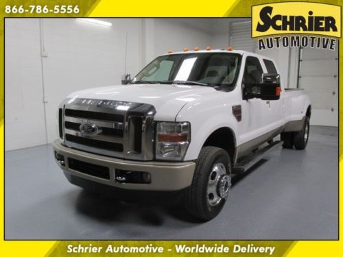 2009 ford f-350 drw king ranch 4x4 white navigation running boards