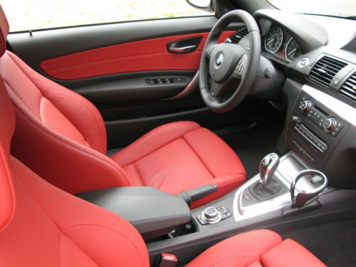 2013 BMW 135is, White with Coral Red Leather Interior, image 12