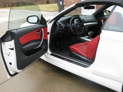 2013 BMW 135is, White with Coral Red Leather Interior, image 14