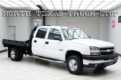 2007 chevy 3500 diesel 4x4 dually flat bed hauler lt3 heated leather bose loaded