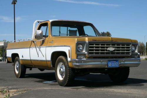 1975 chevy silverado c20 - factory 454 - original condition