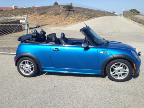 2008 mini cooper s, blue, supercharged, excellent condition, low miles