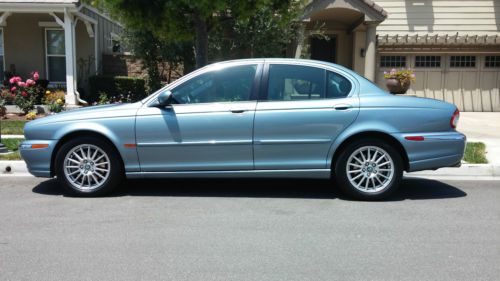 2006, sky blue, xtype jaguar, good condition, leather interior, gps,