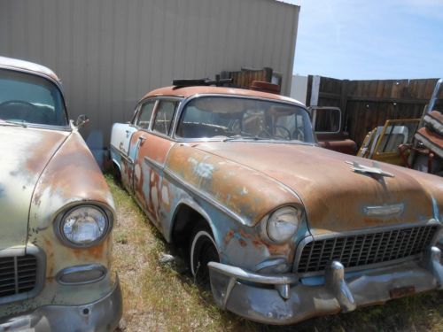 1955 chevrolet bel air - 4 door project car - 6 cylinder - clean ca title