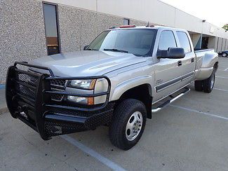 2005 chevrolet silverado 3500 lt crew cab dually duramax diesel-4x4-dvd-tv