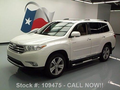 2013 toyota highlander limited sunroof nav dvd 19&#039;s 21k texas direct auto