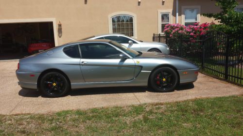 2002 ferrari 456 m gta coupe 5.5l v12 rare car, titanium grey major service done