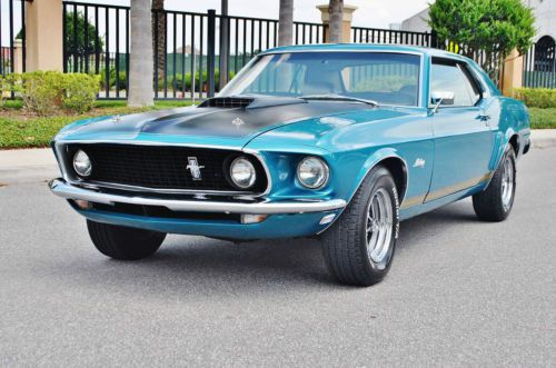 Simply beautiful 1969 ford mustang 302 v-8 manual factory a/c power steering wow