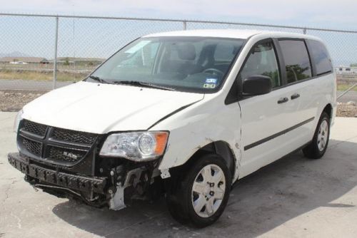 2013 dodge cargo van base damaged repairable runs! extra roomy! priced to sell!