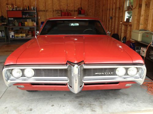 All original! cherry cherry red 1968 pontiac catalina 25,432 miles a-1 show car!