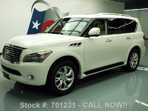 2011 infiniti qx56 theater sunroof nav dual dvd 44k mi texas direct auto