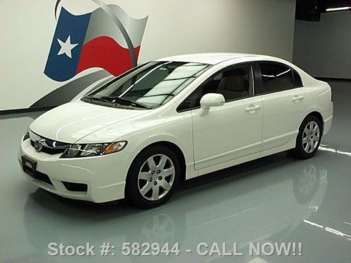 2010 honda civic lx sedan automatic alloy wheels 48k mi texas direct auto