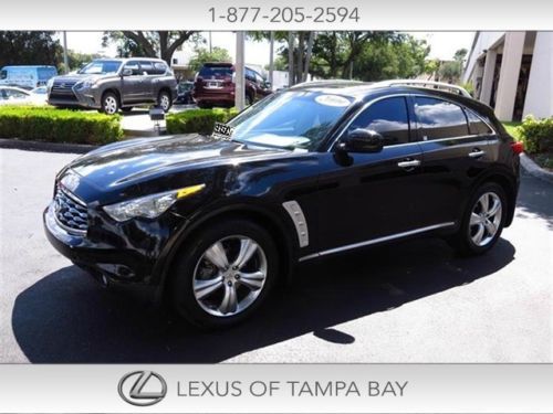 Infiniti fx 35 66k mi heated leather sunroof v6 rwd bluetooth clean push button