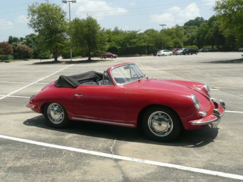 1965 porsche 356 c cabriolet, documented 70k, numbers match, video, runs great!