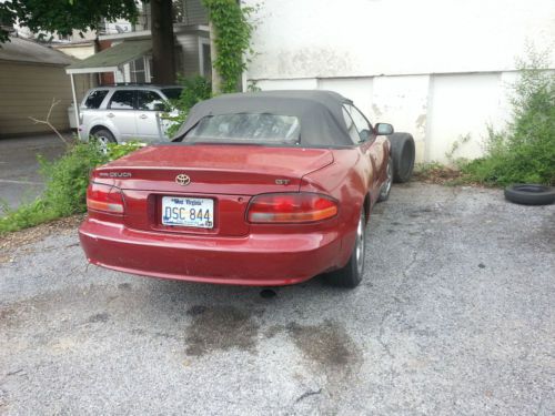 1995 toyota celica gt convertible 2-door 2.2l red no reserve