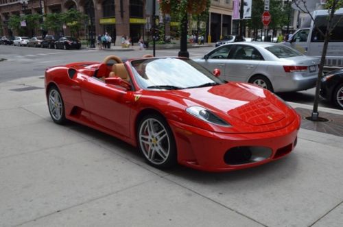 2007 ferrari f-430 spider w/ 13k miles red/tan, shields,daytona seats,ccb brakes