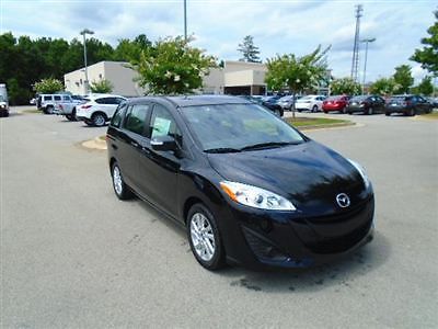 Mazda mazda5 sport new 4 dr sedan gasoline 2.5l 4 cyl engine jet blk mica