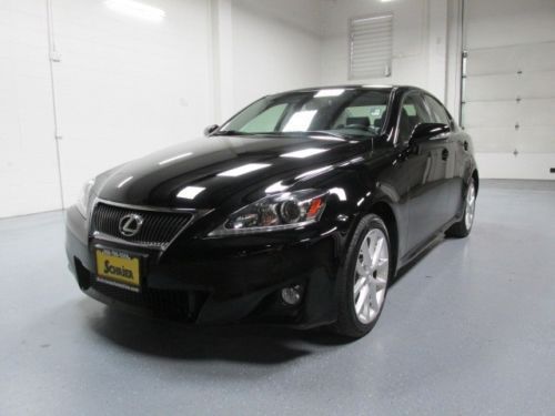 12 lexus is 250 awd black bluetooth sunroof home link usb auxiliary