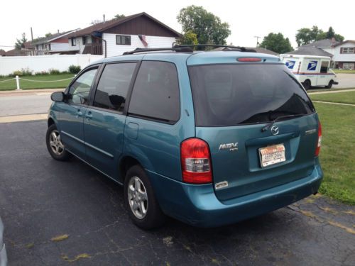 2000 4dr blue mazda mpy mini van