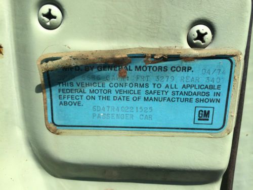 AMAZING SURVIVOR! 1974 COUPE DE VILLE 9877 ACTUAL MILES! 1 OWNER., image 19