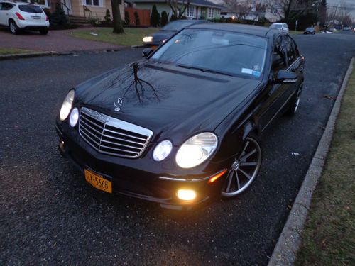 2008 mercedes benz e350 sport panoramic navigation leather amg black vossen
