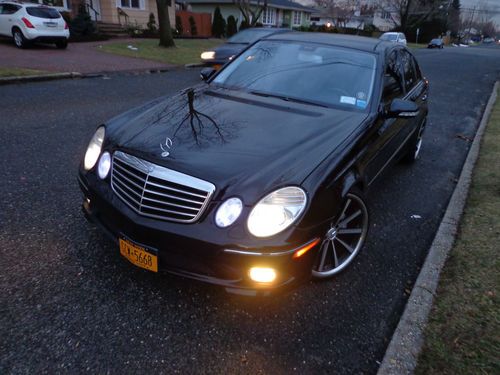 2008 mercedes benz e350 sport panoramic navigation leather amg black vossen