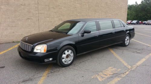 Beautiful 2003 cadillac deville 6 door funeral limo hearse limousine sts formal