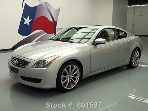 2009 infiniti g37 journey coupe premium sunroof nav 59k texas direct auto