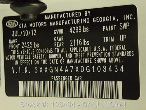 2013 KIA OPTIMA EX DUAL SUNROOF NAV REARVIEW CAM 32K MI TEXAS DIRECT AUTO, US $23,980.00, image 22