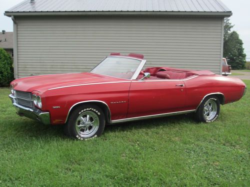 1970 chevelle convertible, red on red, great driver or make ls-6 clone, must see