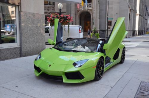 2014 lamborghini aventador roadster lp700 one owner 6k miles verde ithica nice!