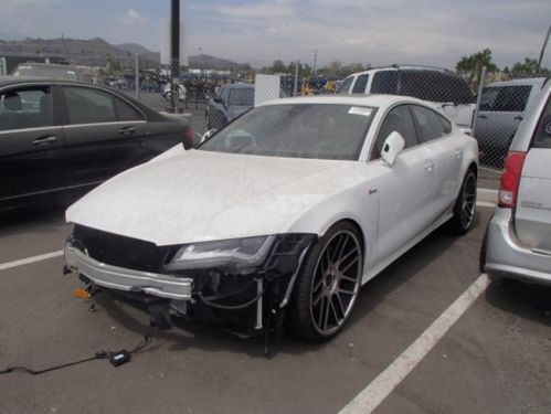 2013 audi a7 3.0 prestige damaged repairable fixable rebuilder clean title! l@@k