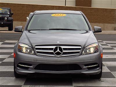 4dr sedan c300 sport rwd c-class low miles gasoline 3.0l v6 cyl palladium silver