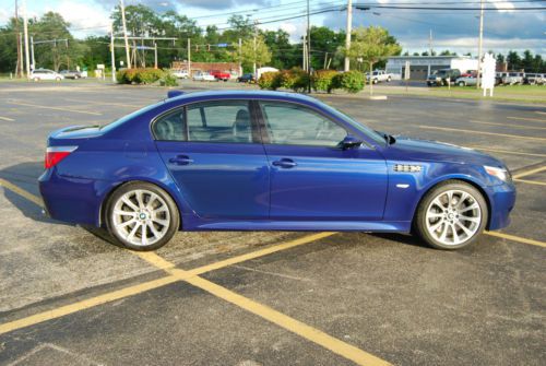 2006 bmw m5 rare interlagos blue exceptional condition