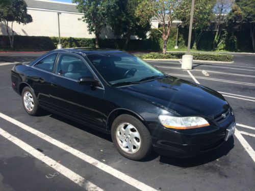 Honda, black, accord, coupe, 1998, car, good condition, runs well, automatic