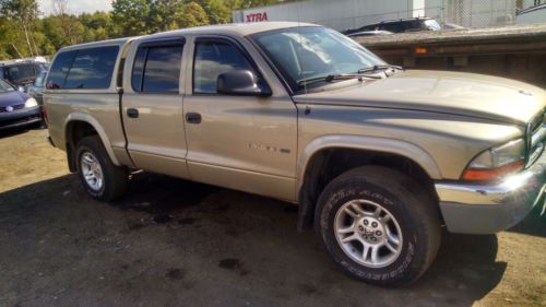 2002 dodge dakota slt crew cab pickup 4-door 4.7l no reserve