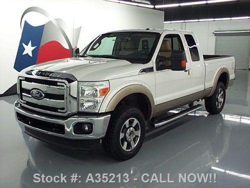 2011 ford f-250 lariat supercab 6.2l v8 4x4 leather 48k texas direct auto