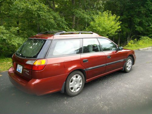 2002 Subaru Legacy L Wagon; Red; AWD; less than Blue Book; Clean title; 25 mpg, US $3,200.00, image 2