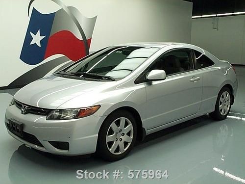 2008 honda civic lx coupe cd audio cruise control 82k texas direct auto