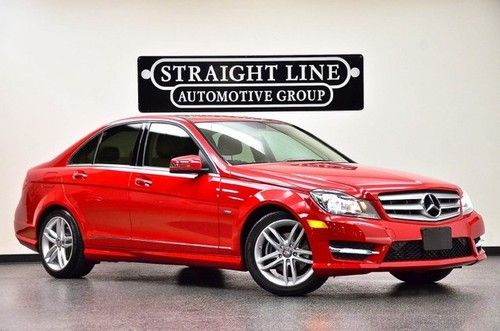 2012 mercedes benz c250 navigation sport red