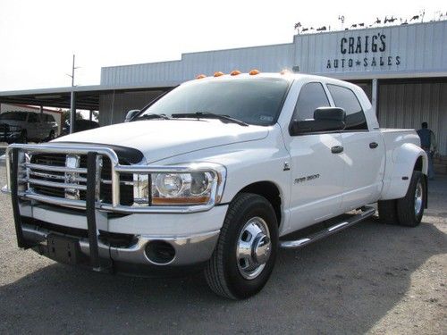 2006 dodge ram 3500 mega cab slt 77k 6spd dually