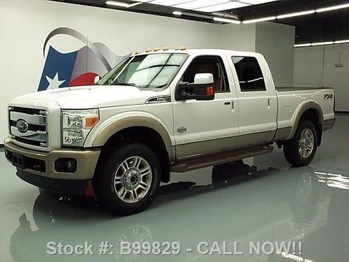 2012 ford f-250 king ranch 4x4 diesel fx4 sunroof nav!! texas direct auto