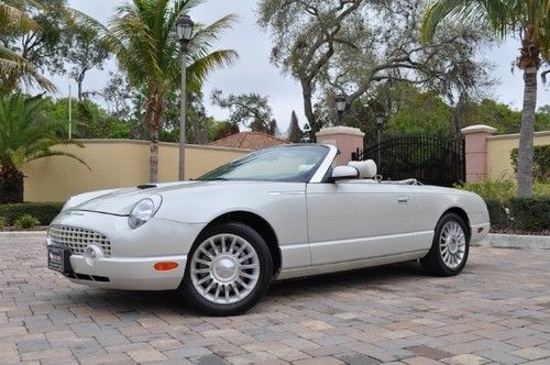 2005 ford thunderbird convertible**50th anniversary**1 owner**matching hard top*