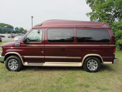 2012 ford e-150 sherrod hightop conversion van grandsport leather/flat screen