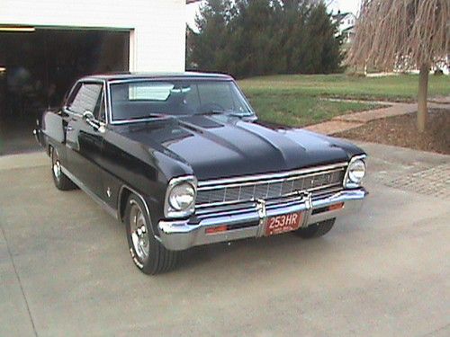 1966 chevy ii  black on black flawless