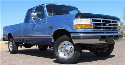 No reserve 97 ford f250 7.3l diesel ext cab long bed 4x4 only 93k!!!!!- az clean