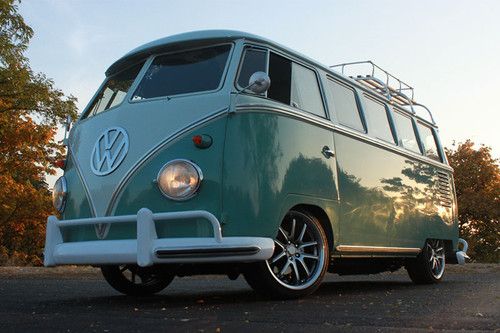 **no reserve** full rotisserrie restored 1961 15 window walk thru californis bus