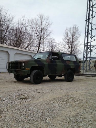 1986 chevrolet k5 blazer military cucv m1009 6.2l 24v 4x4 4wd camo bugout